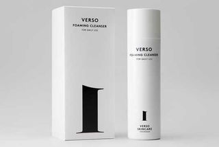 minimal packaging design: Verso Skincare