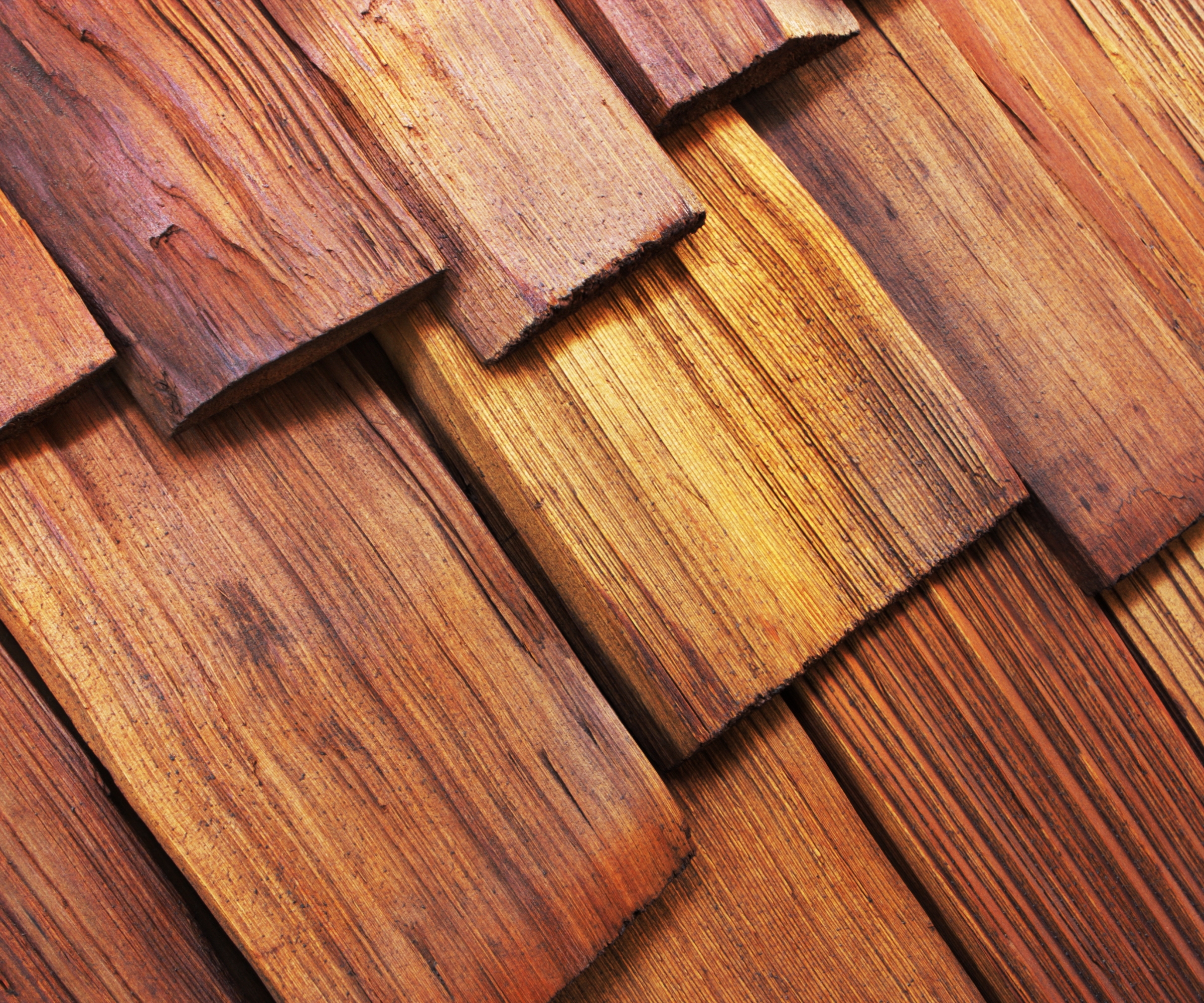 Woof shingles roof close-up.
