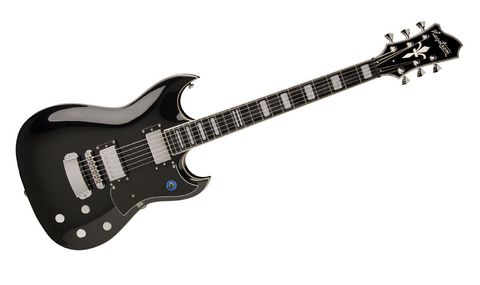 Smear has long been a fan of Hagstrom's double-cuts. This one merges the 70s HIIN series and current F200 shape