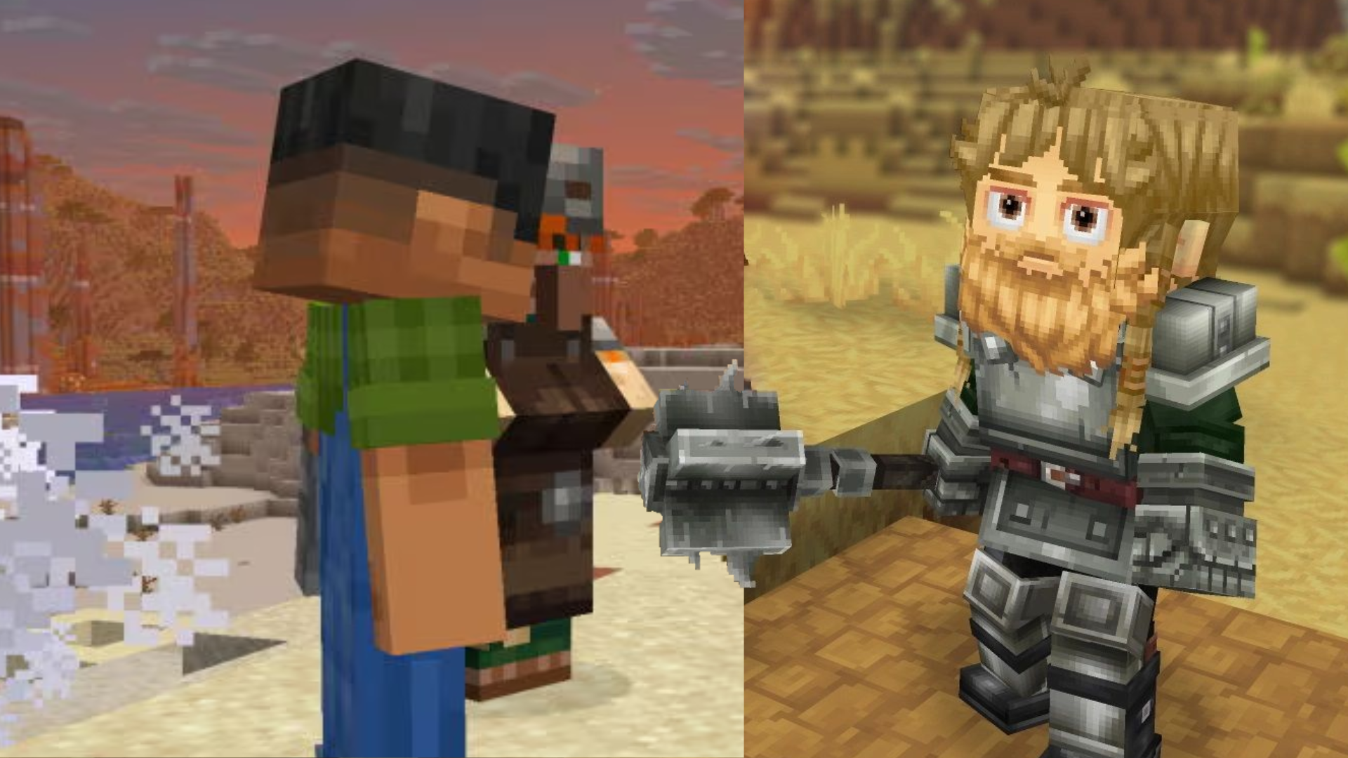 Minecraft next to Hytale