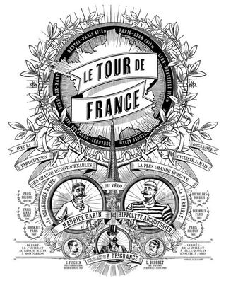 Otto Von Beach's Tour de France logo artwork