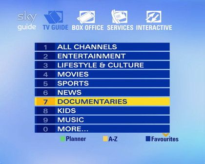 10 years of Sky+ - the EPGs | TechRadar