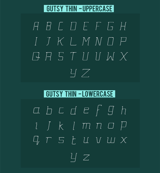 Free font: Gutsy