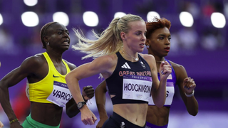  Keely Hodgkinson of Team Great Britain competes during the Women&#039;s 800m Round 1 ahead of Women&#039;s 800m final at Olympics 2024, on August 5