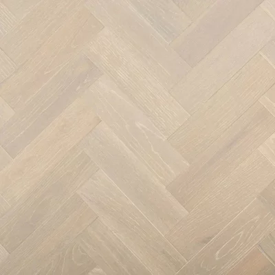Herringbone Engineered Wood Flooring 10mm Brushed Oak 0.96m&amp;sup2; Pack