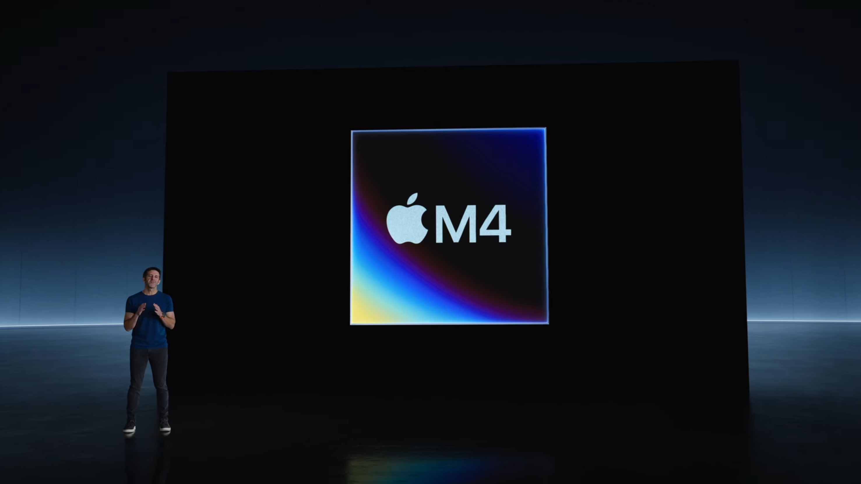 Tillkännagivande av Apple M4 chippet.
