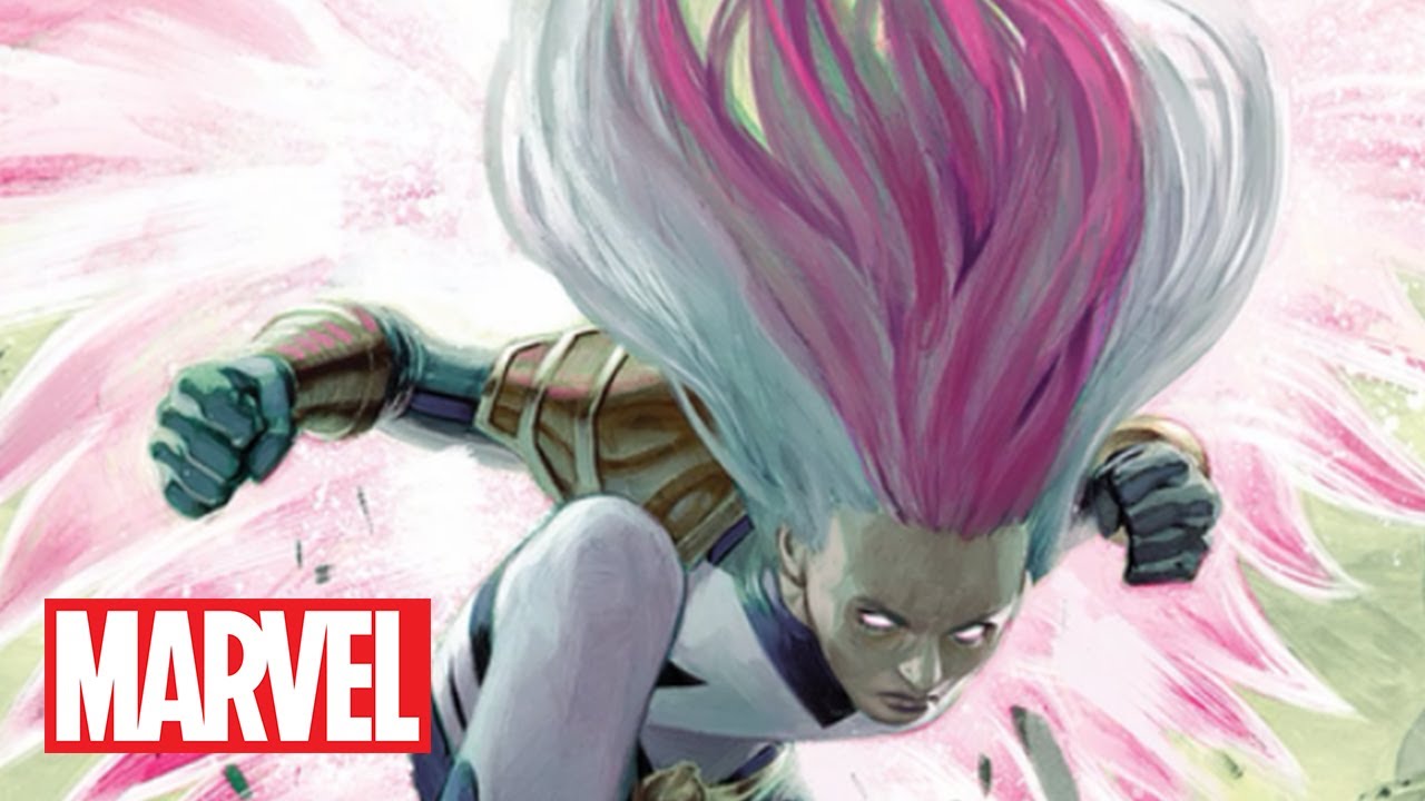 A cover of a Marvel comic book bearing the comic giant's logo next to Songbird using her powers