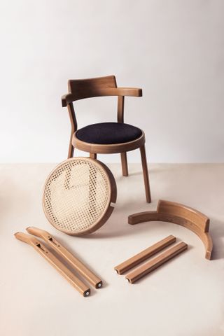 disassemble wooden chair