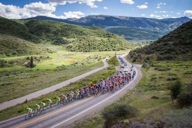 Stage 1 of the USA Pro Challenge in Aspen