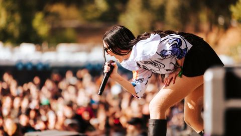 Poppy on stage at Aftershock