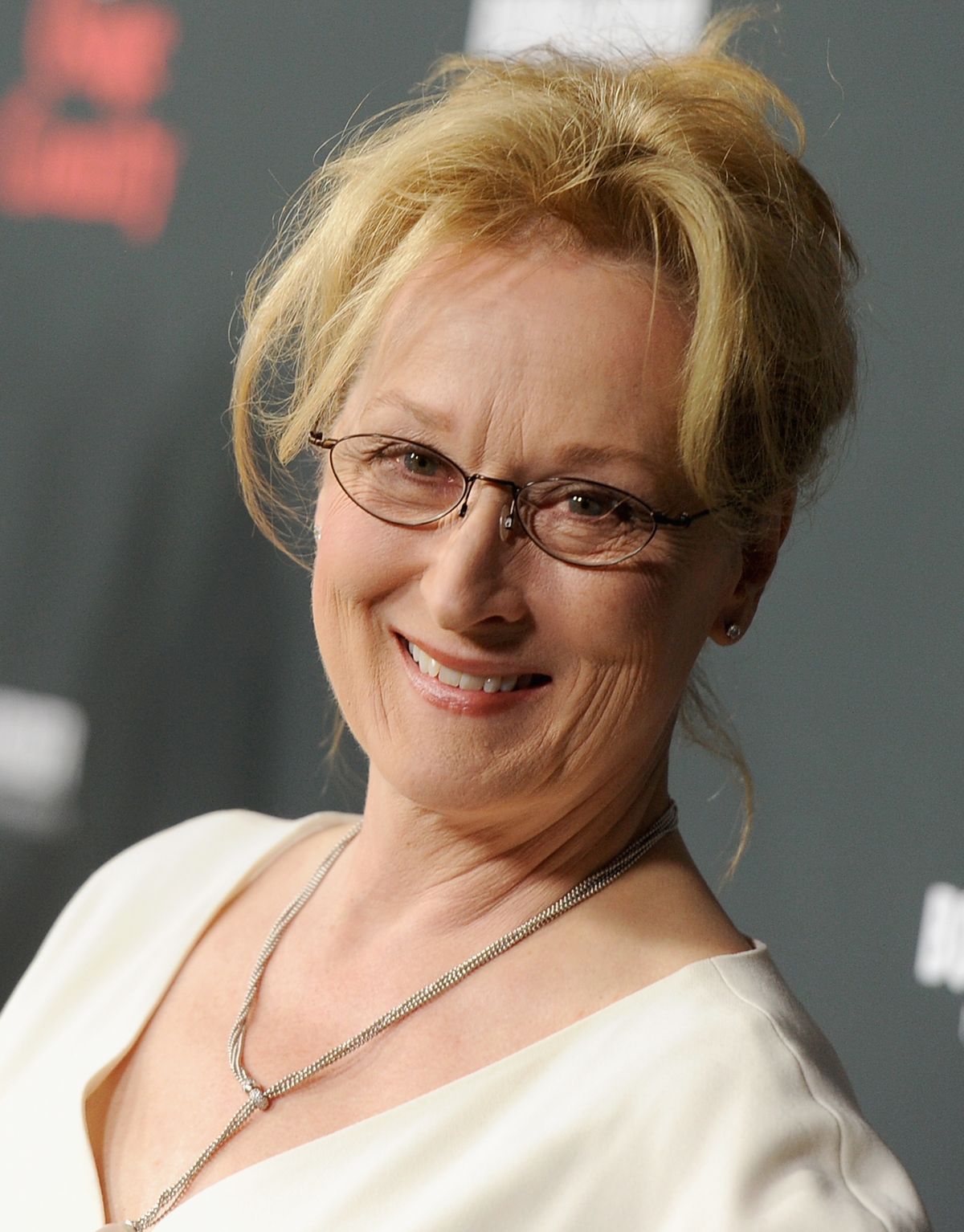 Meryl Streep attends the 2013 premiere for The Weinstein Company's August: Osage County