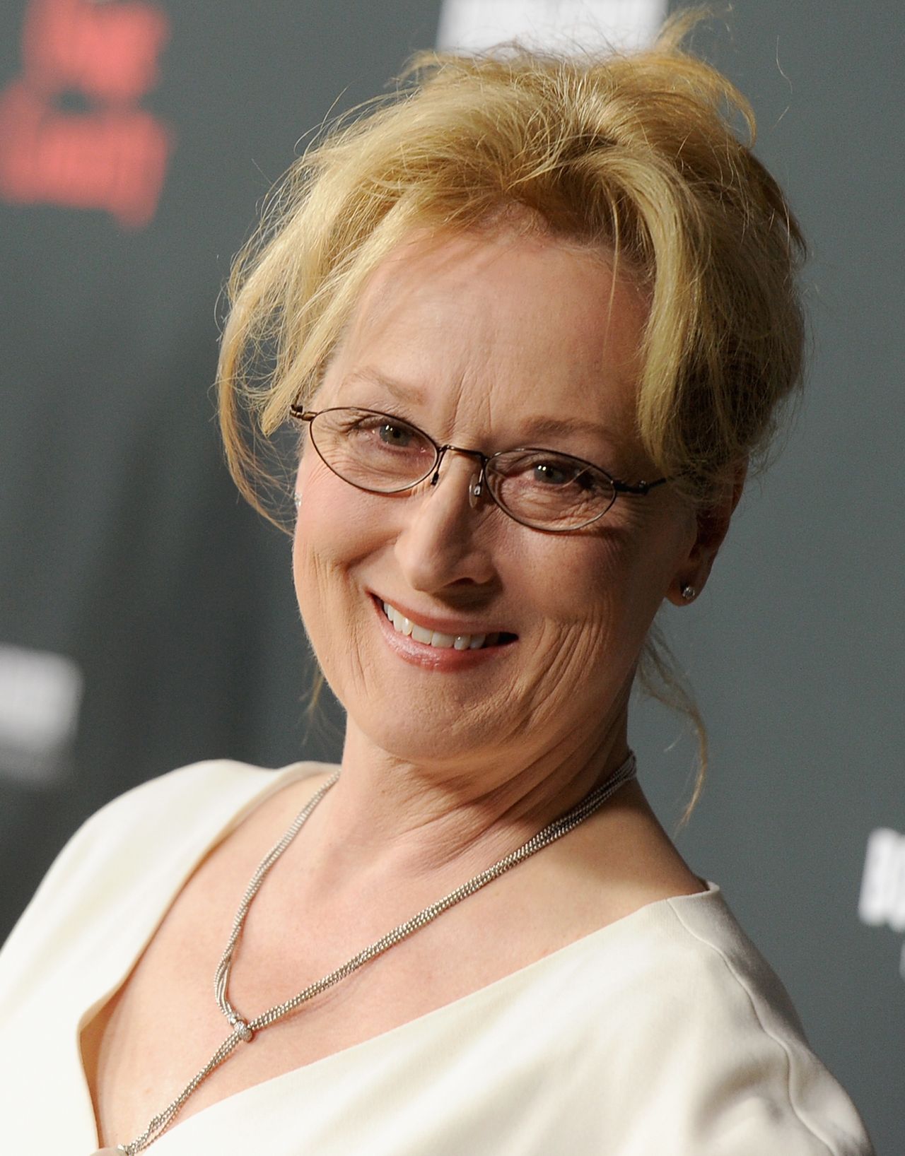 Meryl Streep attends the 2013 premiere for The Weinstein Company's August: Osage County