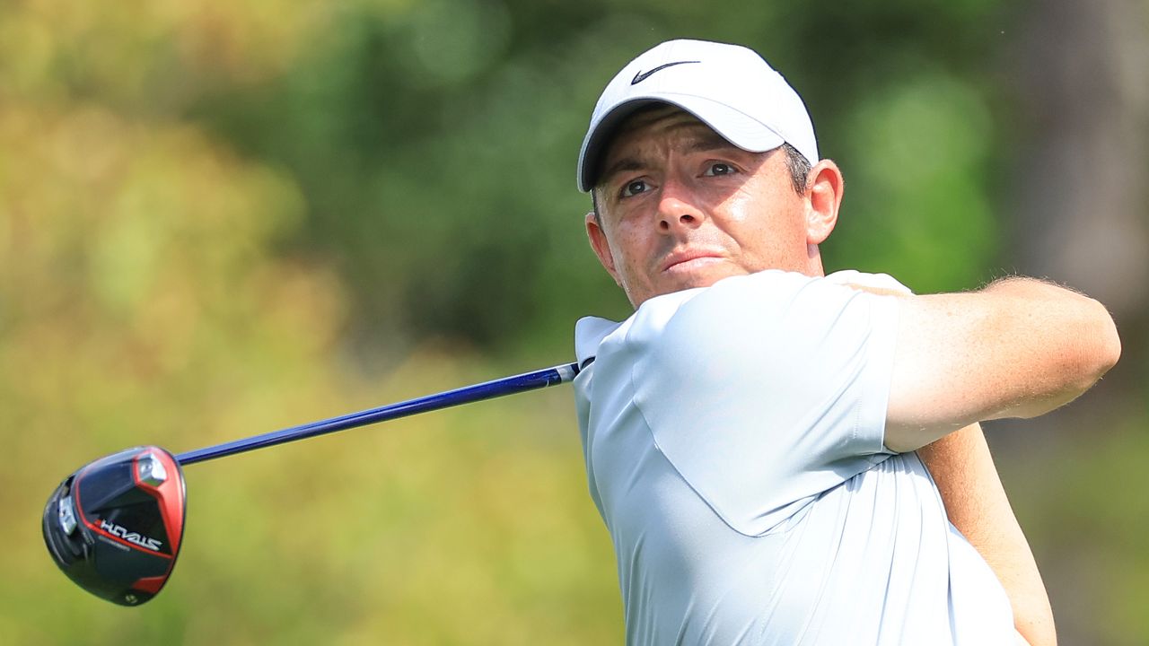 Rory McIlroy during the second round of the 2023 Masters at Augusta National