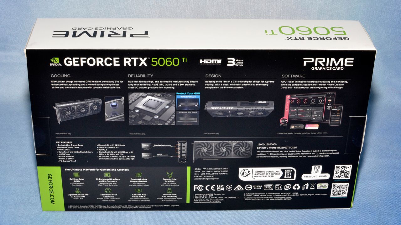 Nvidia GeForce RTX 5060 Ti 16GB card photos