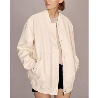Maeve Oversized Buttery Faux-Leather Bomber Jacket:was £120now £43.20 | Anthropologie (save £76.80)