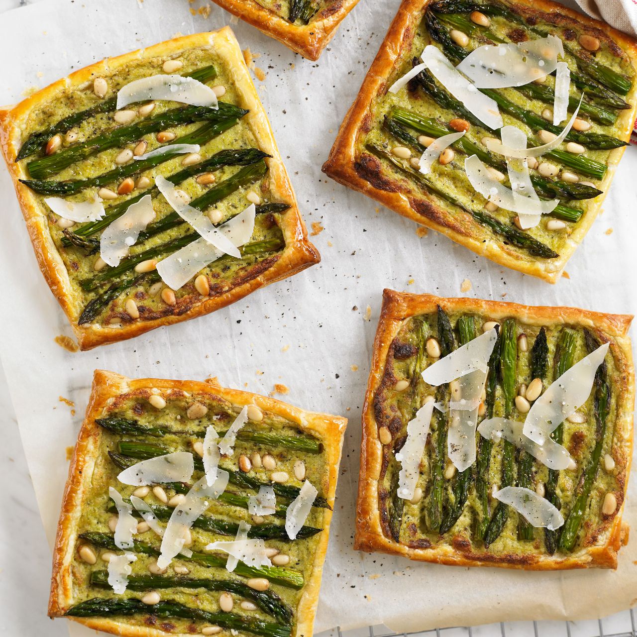 Asparagus &amp; Pesto Tarts recipe-vegetarian recipes-recipe ideas-new recipes-woman and home