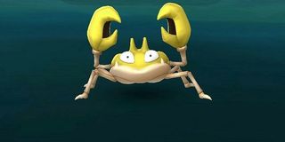 A shiny Krabby in Pokemon go.