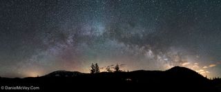 Summer Milky Way Rising With Airglow Over Colorado