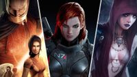 Left: Knights of the Old Republic, Center: Mass Effect, Right: Dragon Age: Origins