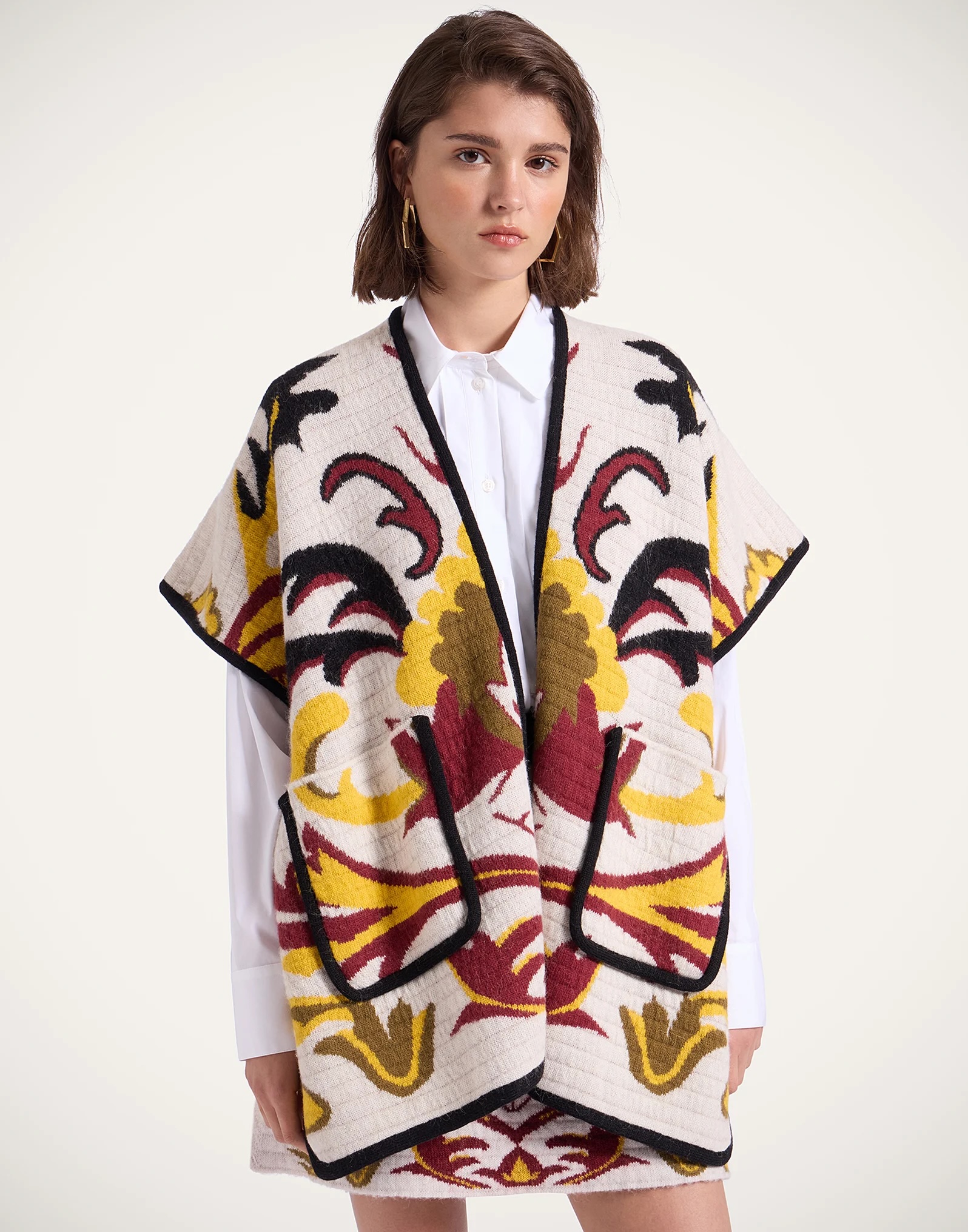 La Double J In My Power knit scarf cape