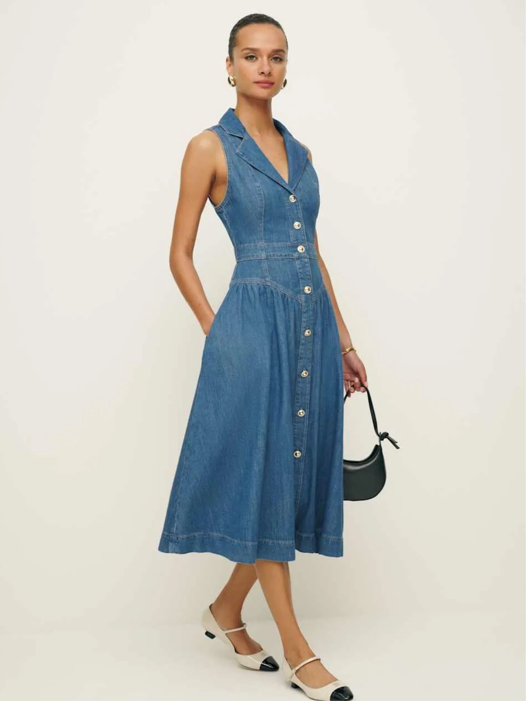 Ellison Denim Midi Dress