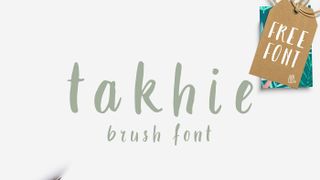 Free brush fonts: Takhie