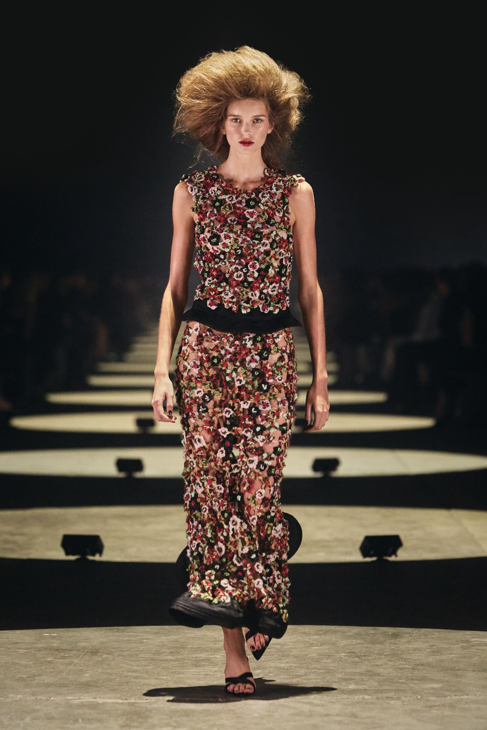 Khaite S/S 27 runway, floral lace trend