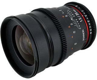 Rokinon makes a very reasonably priced 35mm cinematic lens