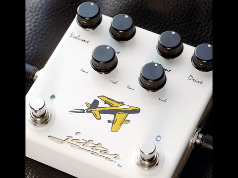 The pedal offers two natural-sounding overdrive effects.