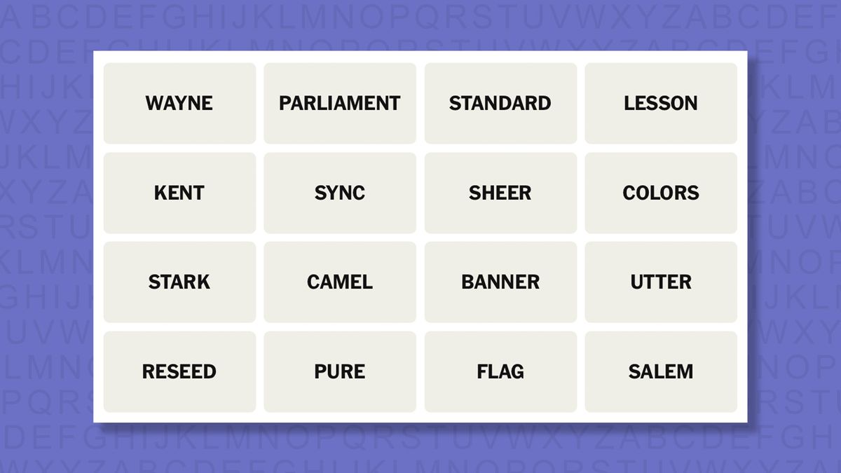 NYT Connections hints for game 978 on a purple background