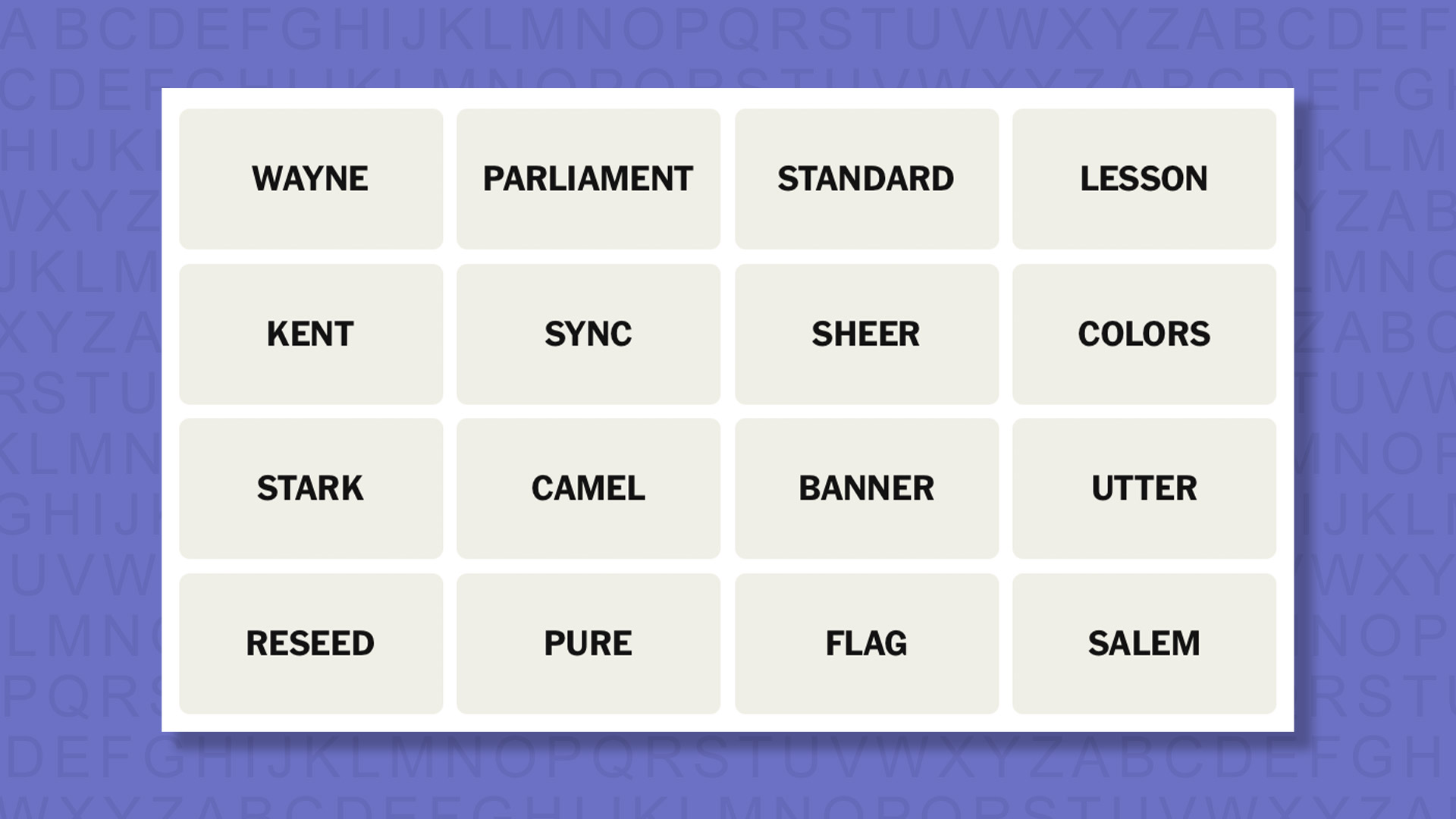 NYT Connections hints for game 978 on a purple background
