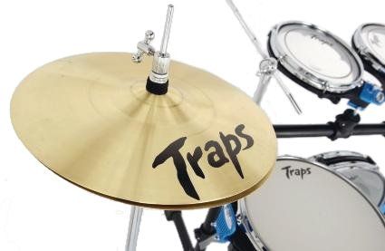 The tinny cymbals are the weakest link in this otherwise impressive kit