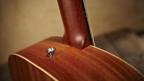 The screwed-in neck means no heel - good for access!