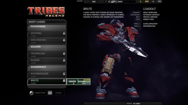 Tribes Ascend adding loadout customization stealth Spinfusor