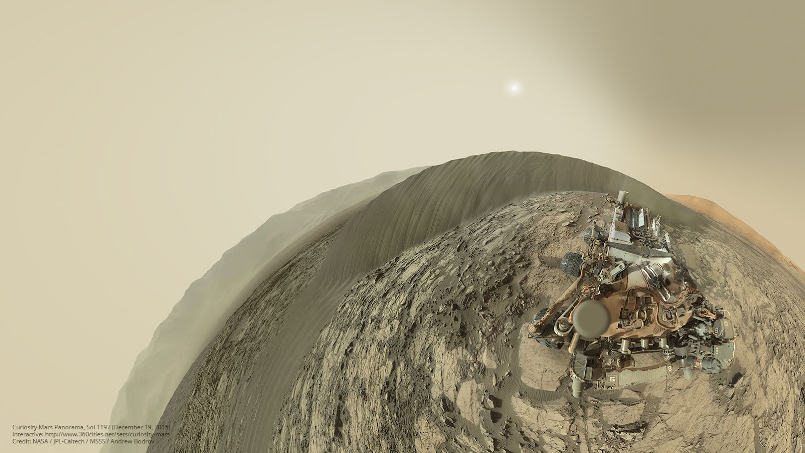 Curiosity rover&#039;s Mastcam selfie