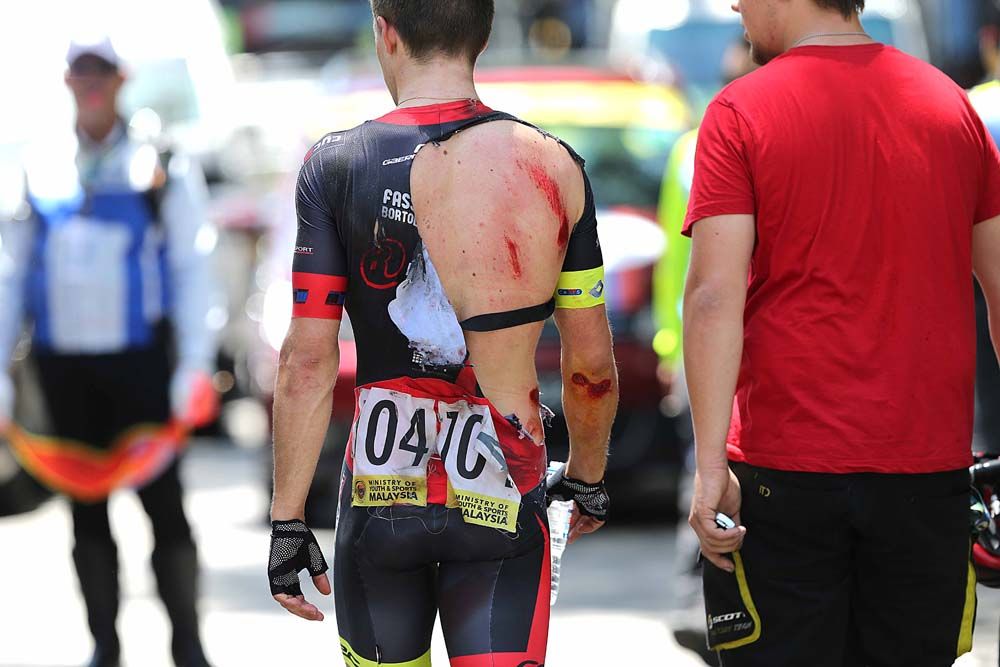 Dylan Page (Team Roth) also went down in the crash