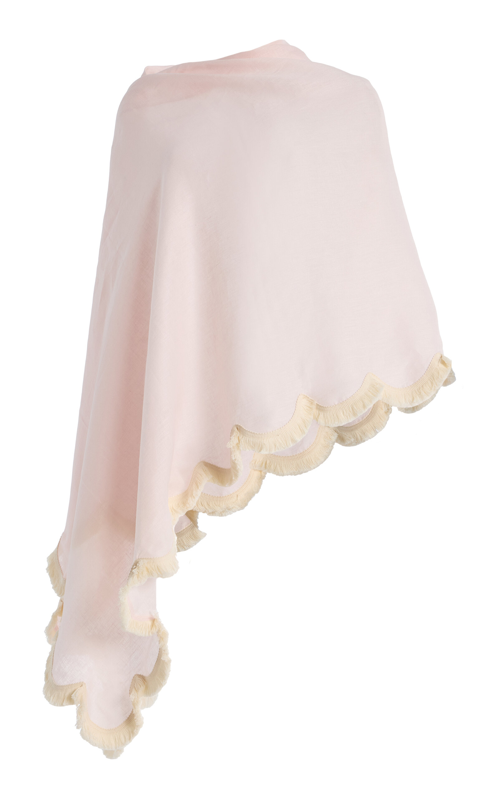 Exclusive Essie Fringed Linen Wrap