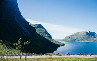 The stunning scenery at the Arctic Race of Norway