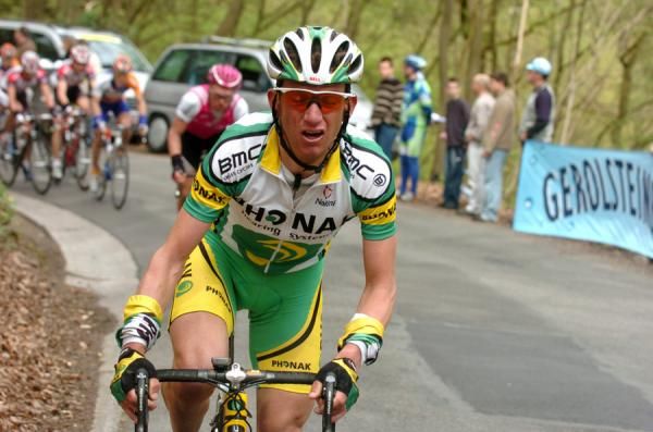 Tyler Hamilton makes a face for the camera.
