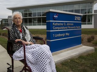 Katherine Johnson and family