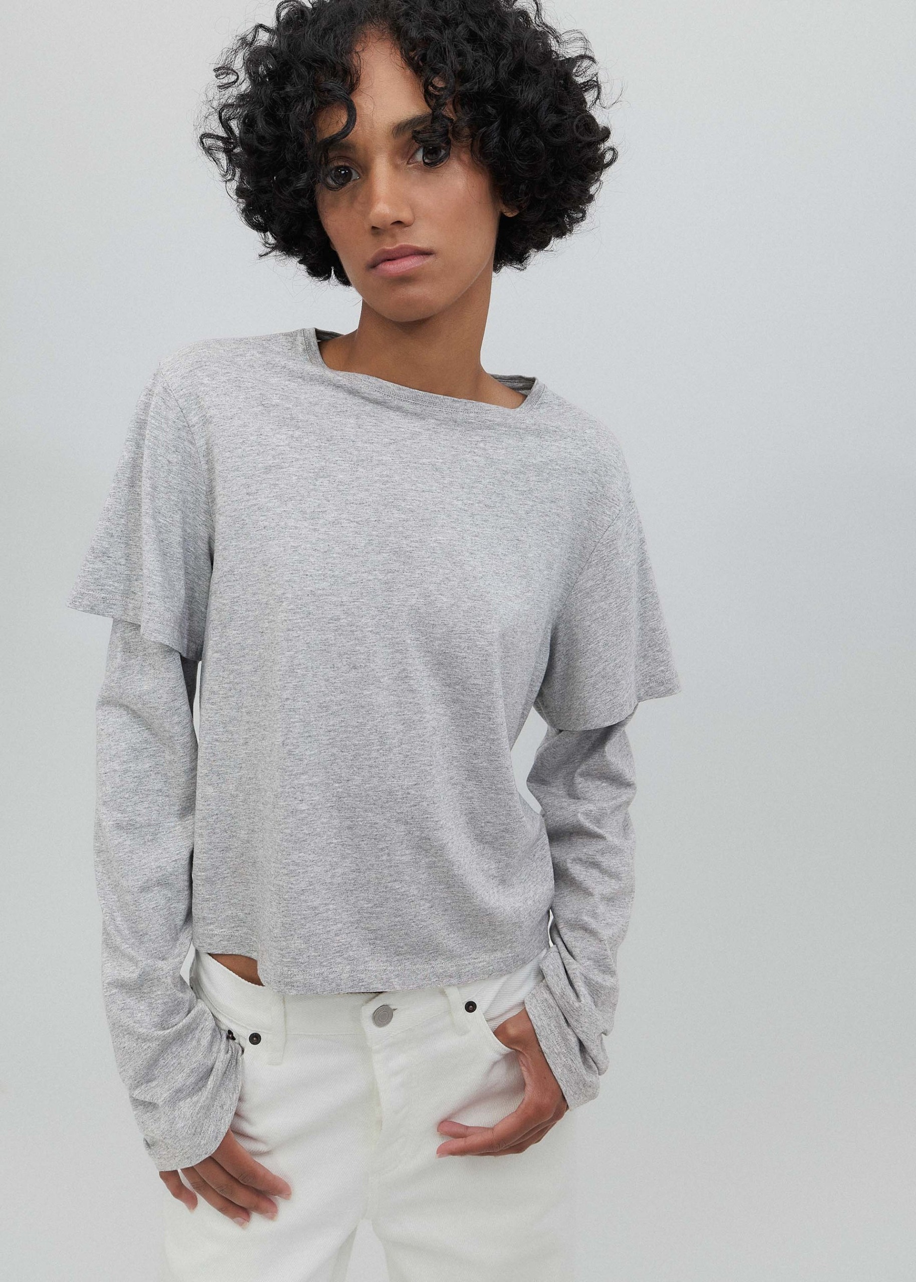 2tee in Heather - Heather / Xs