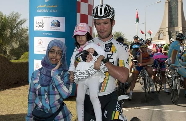 Mark Cavendish meets some fans prior to stage four.