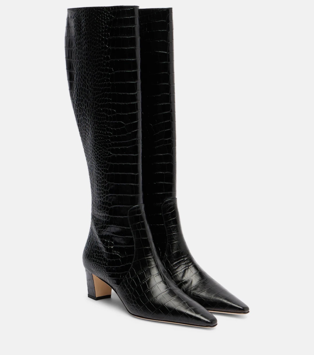 Manolo Blahnik, Penelope Leather Knee-High Boots