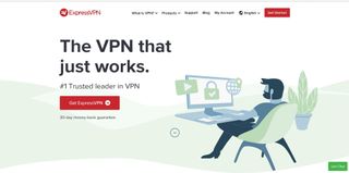 ExpressVPN's homepage