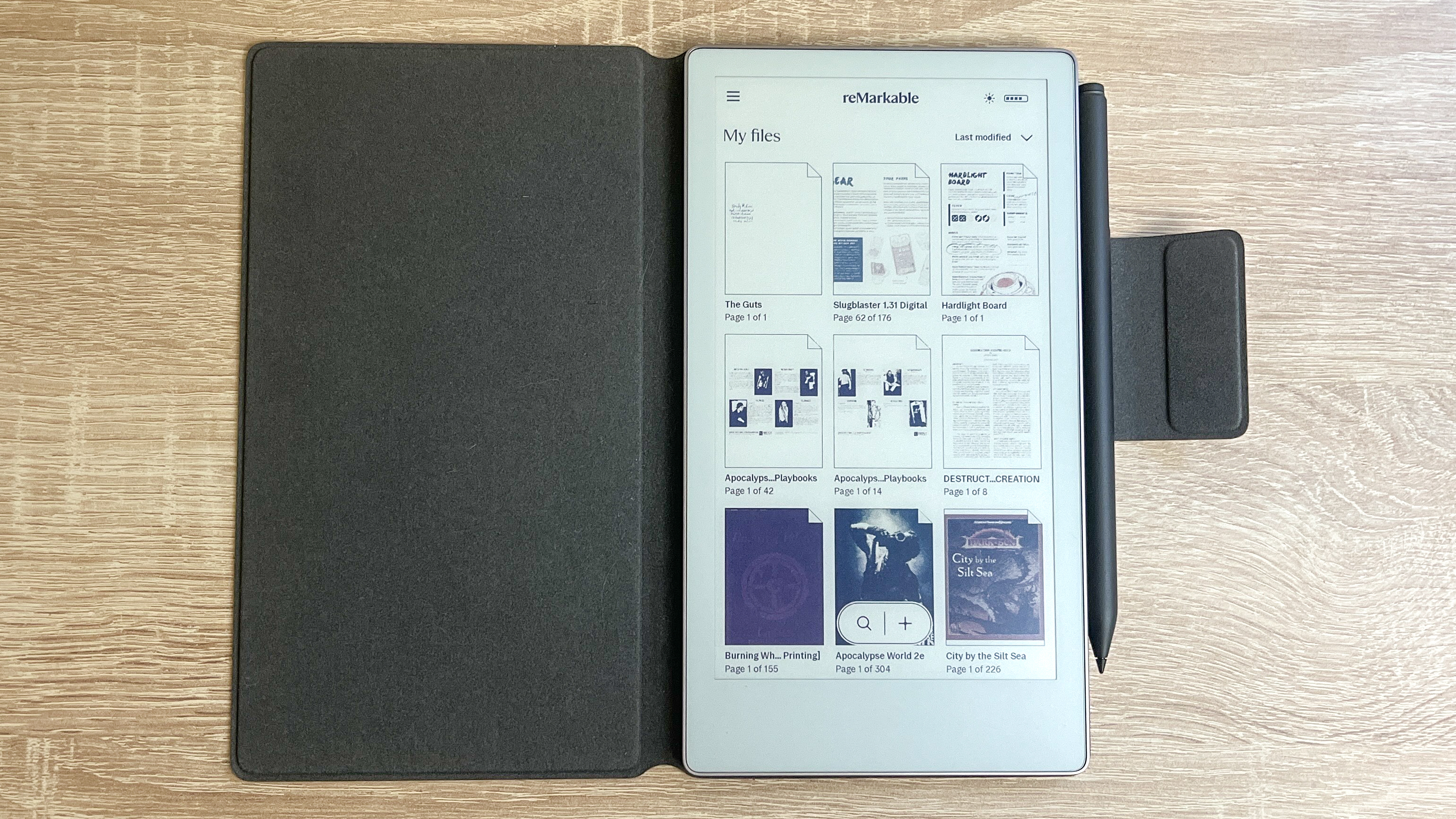 ReMarkable Paper Pro Move review unit on a desk