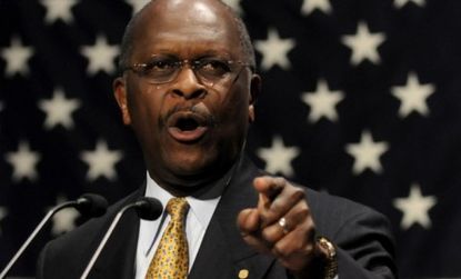 Entrepreneur and Republican presidential hopeful Herman Cain may have never held political office, but he is now among Iowa Republicans' favorite candidates. 