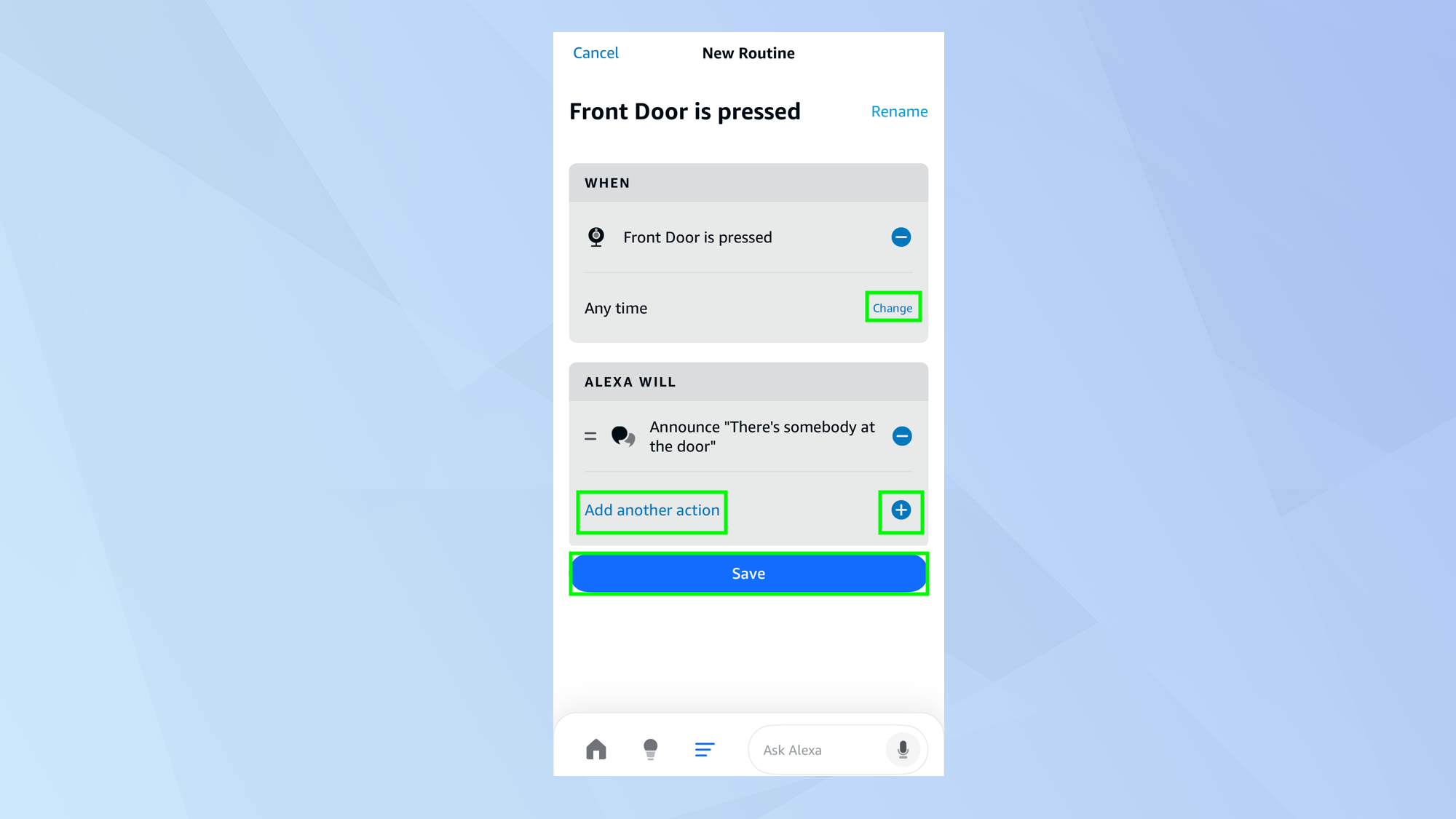 Create Alexa routines triggered by your Ring device
