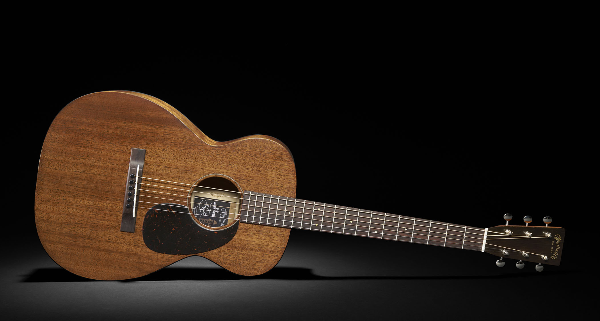 Martin Jason Isbell 00-17: the new all-sinker mahogany signature acoustic is based on Isbell's original 1940 model, though it has a bigger pickguard.