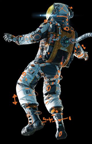 How to create a 3D spacesuit