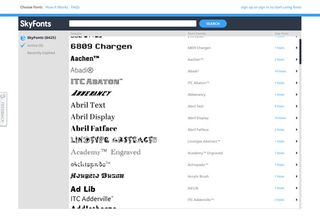 You can browse through over 8,000 different fonts, and try them out at no cost